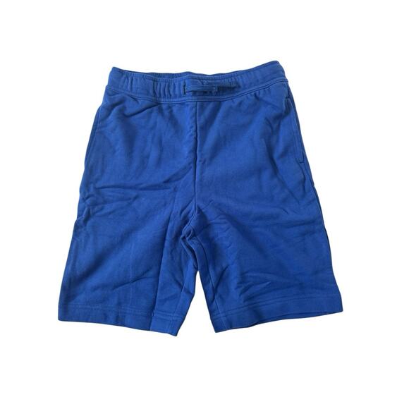 Boys Lands End Gym Shorts Medium 10-12 (10-11 Yrs) Drawstring Blue Uniform #3817 - Picture 1 of 11